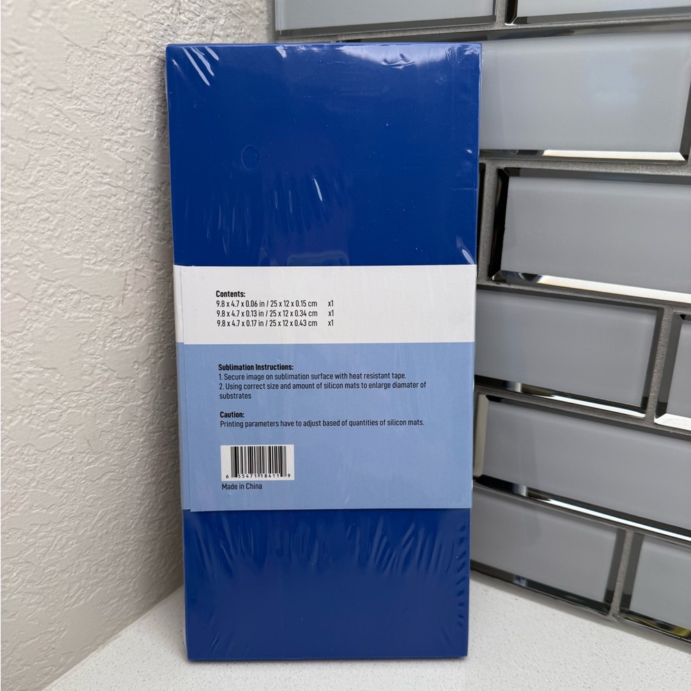 Blue Silicon Wrap for Mug Press and Tumbler Press - Picture 6 of 16